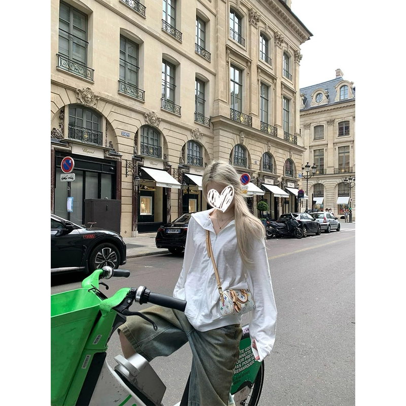 修身/宽松100棉超薄透气防晒夏季连帽女卫衣 81006