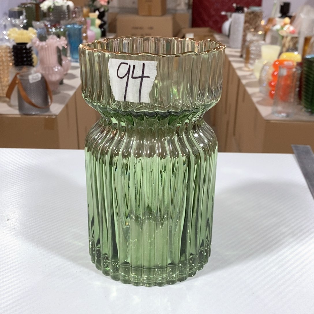 玻璃94高19口 11水晶玻璃花瓶嘎嘎好看玻璃花瓶