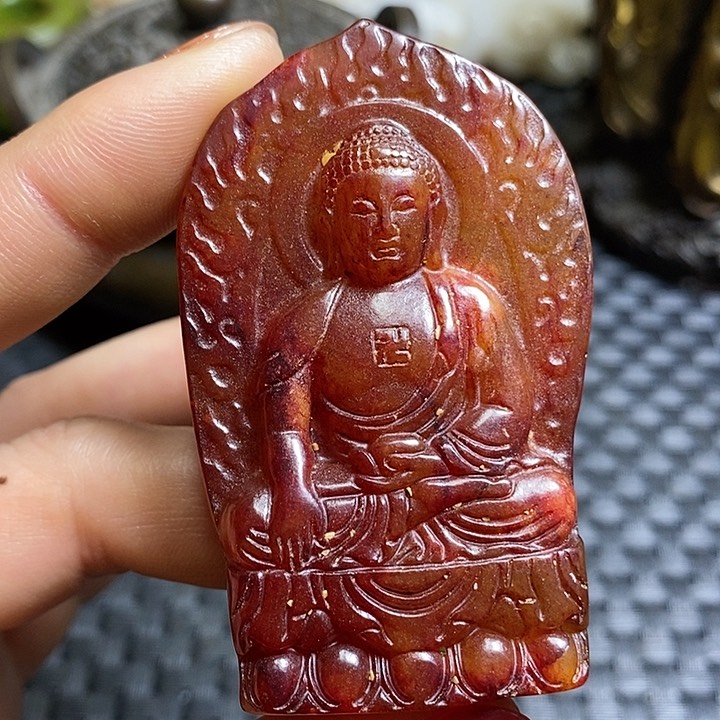 紫金钵盂菩提吊坠