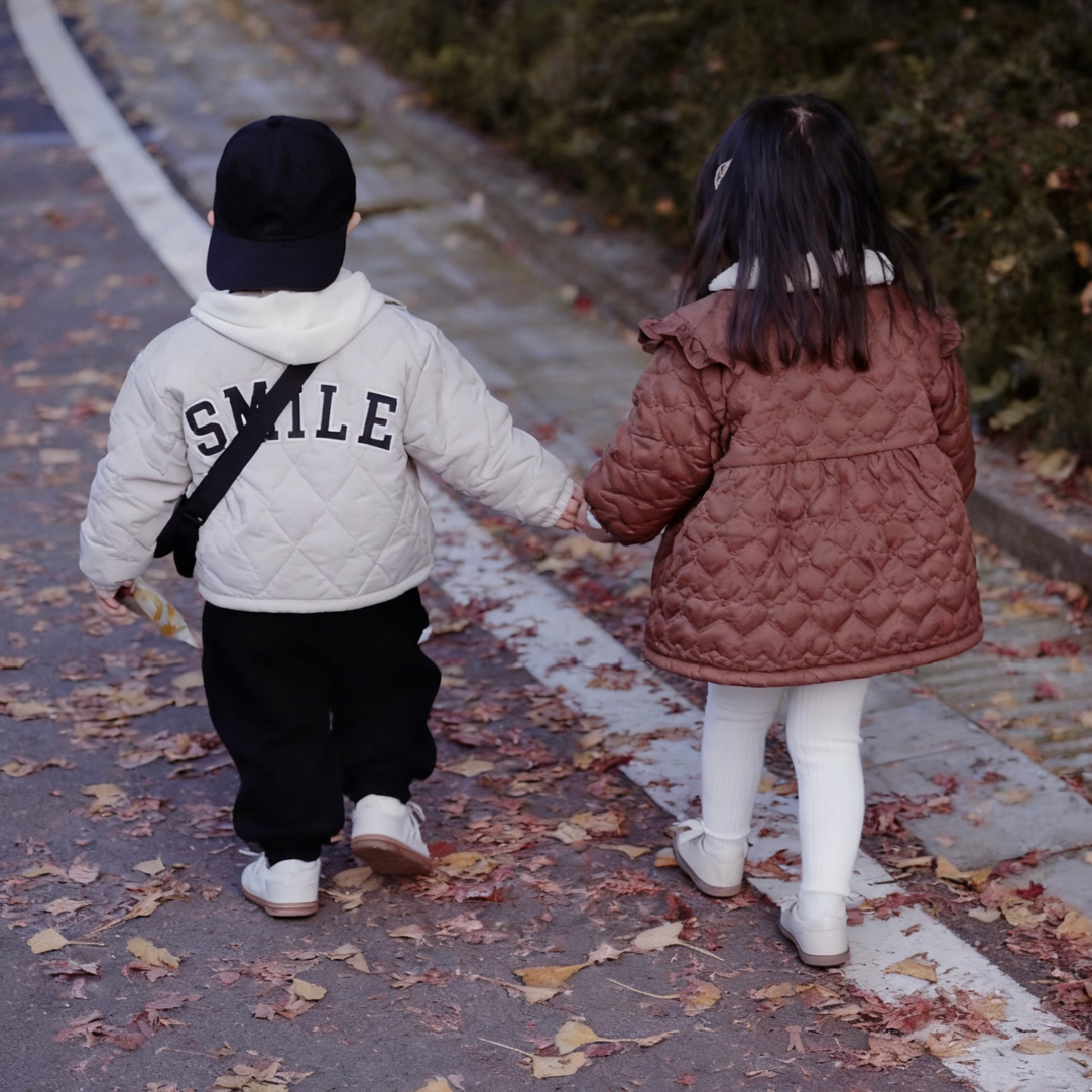 小小鱼baby童品加绒加厚冬季新款洋气保暖棉袄上衣