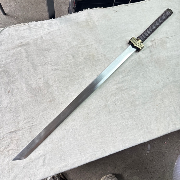 1375 龙泉昊天宝剑唐横刀高猛钢漆鞘未开刃