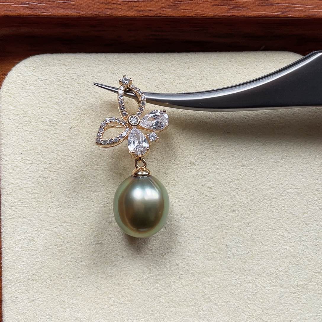 海水珍珠颈饰银S925镶嵌