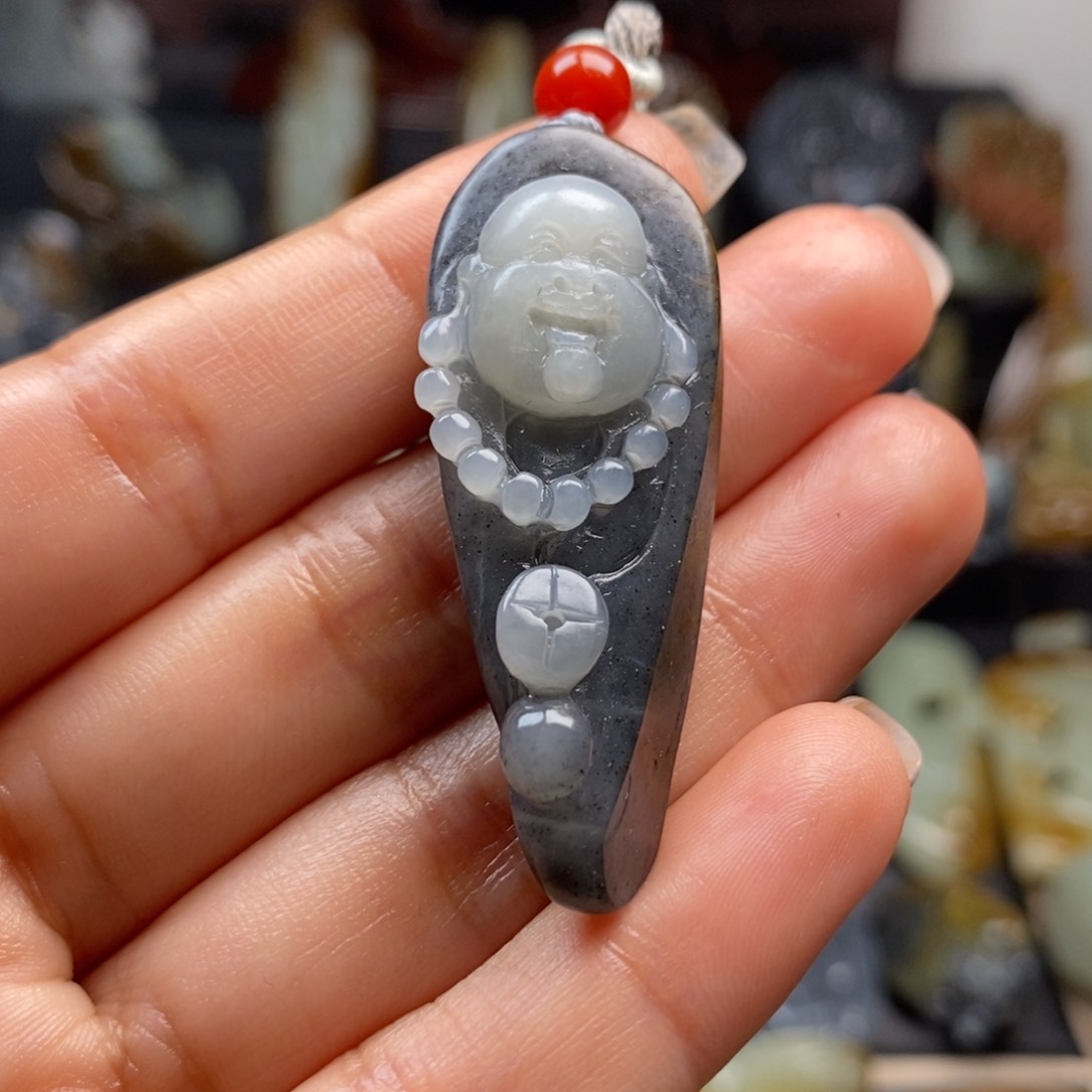 和田玉未镶嵌挂件