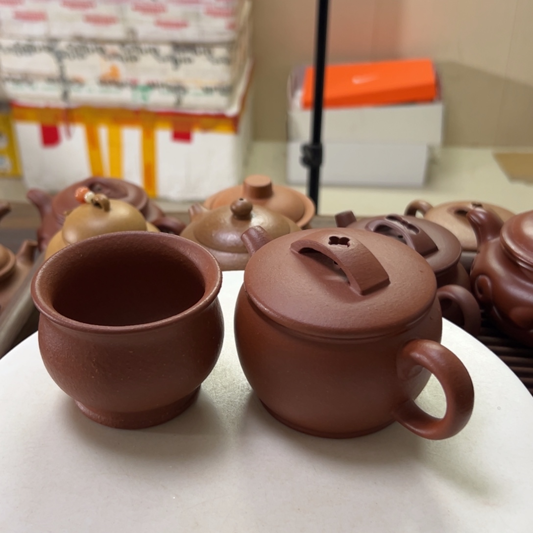 茶壶紫砂红将破汉瓦150