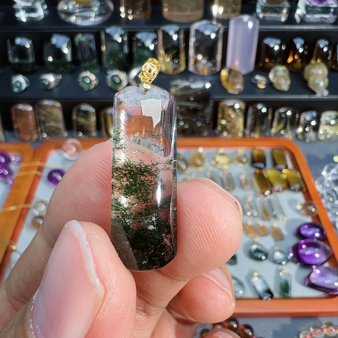 颈饰18K金镶嵌水晶S****2