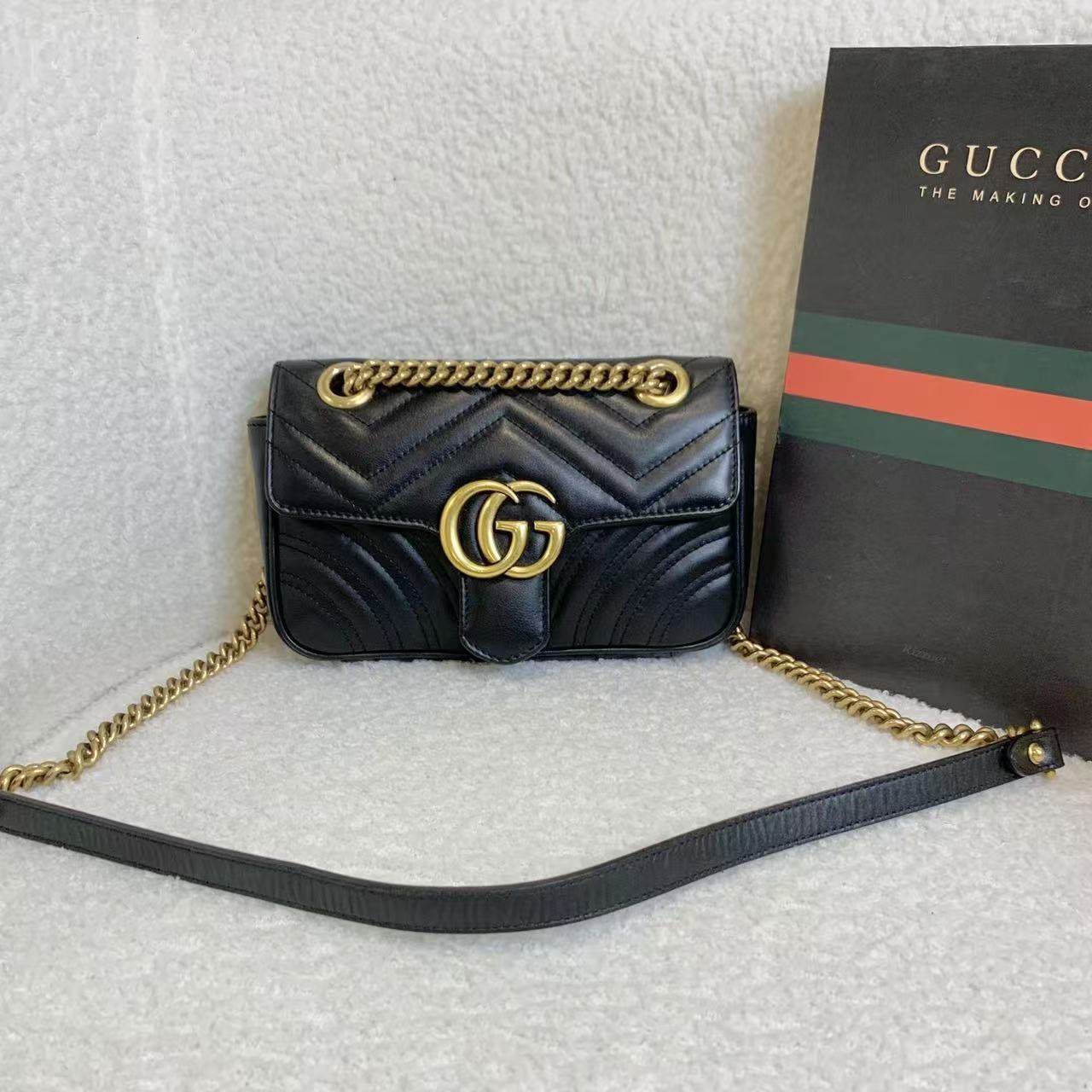 99新 GUCCI/古驰 壹臻/黑金马蒙22 /72723731