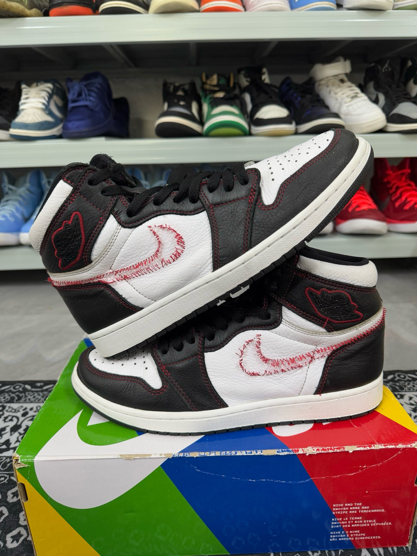 90新 maje 44码/aj1缝线休闲鞋/二手正品