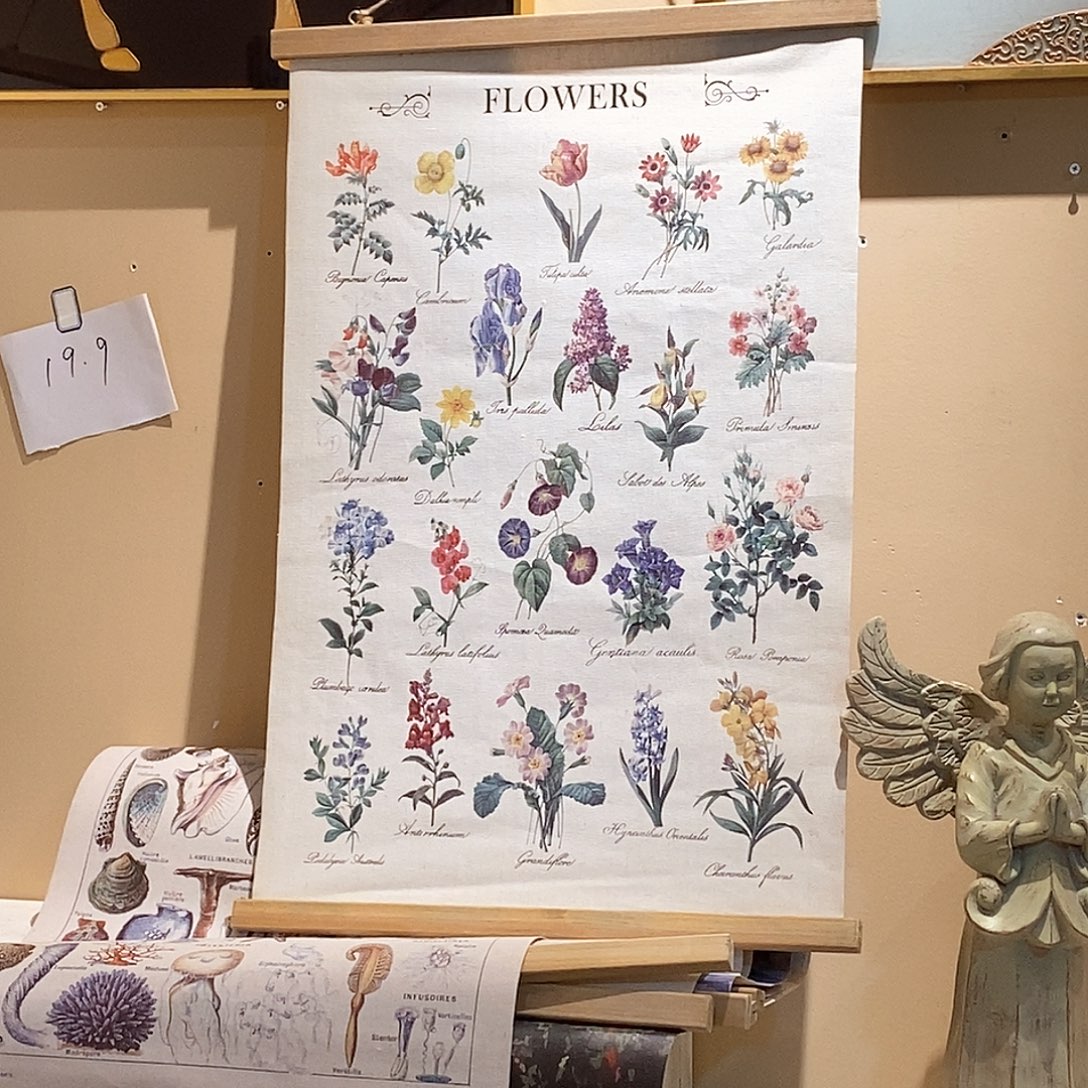 木实木卷轴装饰挂画