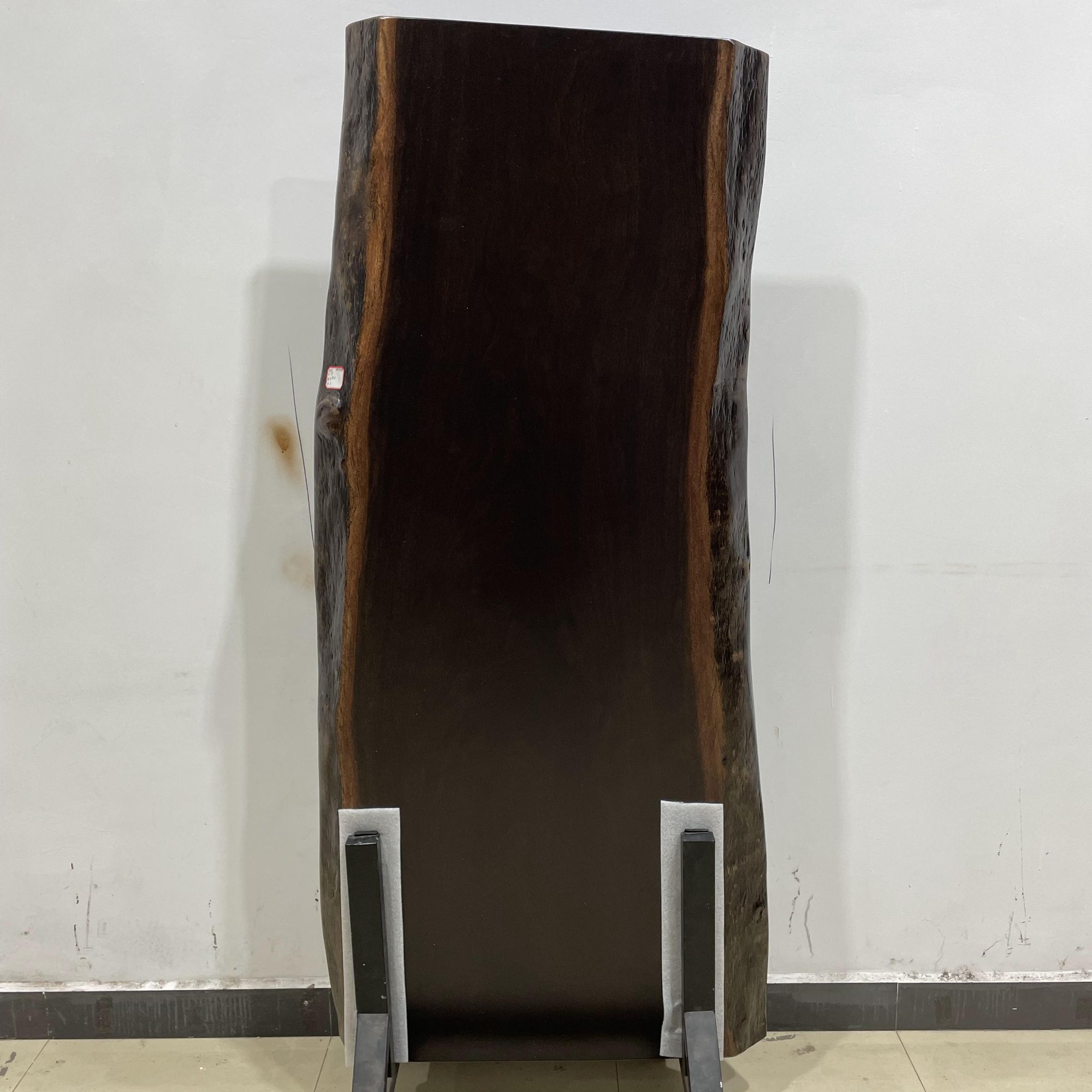 942-长179宽82-79-68厚8公分自然边非洲黑檀大板实木整板原木茶几