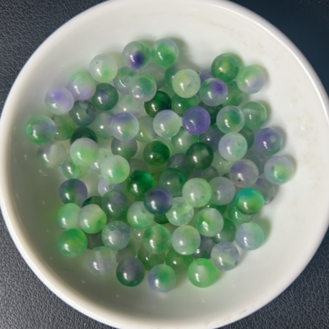 【散珠批发】W462冰深葡萄6MM*50颗
