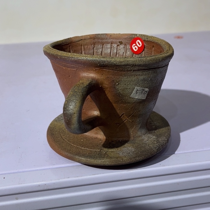 横山伸一咖啡漏备前茶杯茶盘茶宠