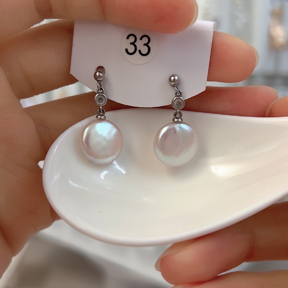 淡水珍珠银S925镶嵌颈饰