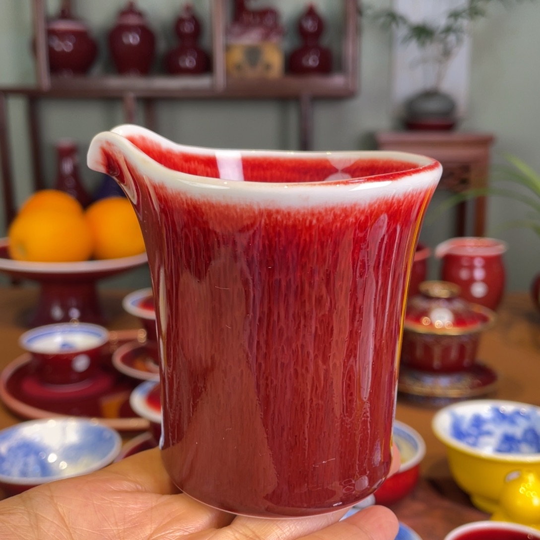 清欢雅玩原矿郎红公道杯