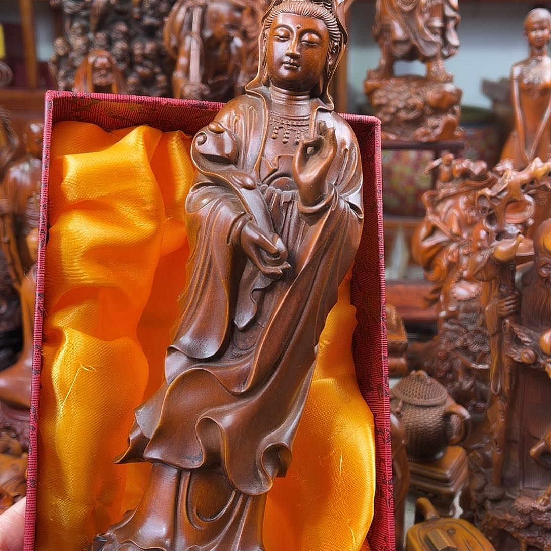 黄杨木黄杨木雕刻高度26厘米