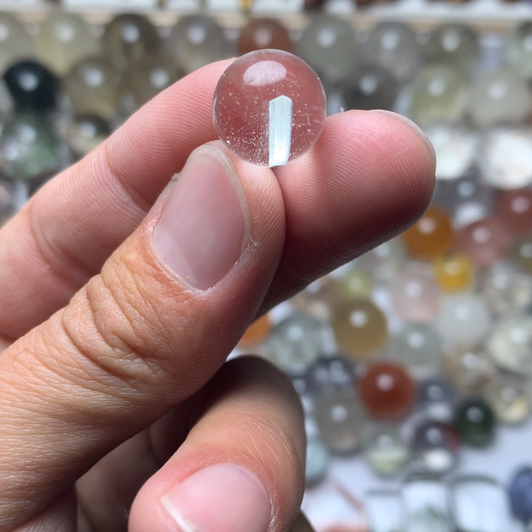 水晶珠宝半成品未镶嵌幽灵球