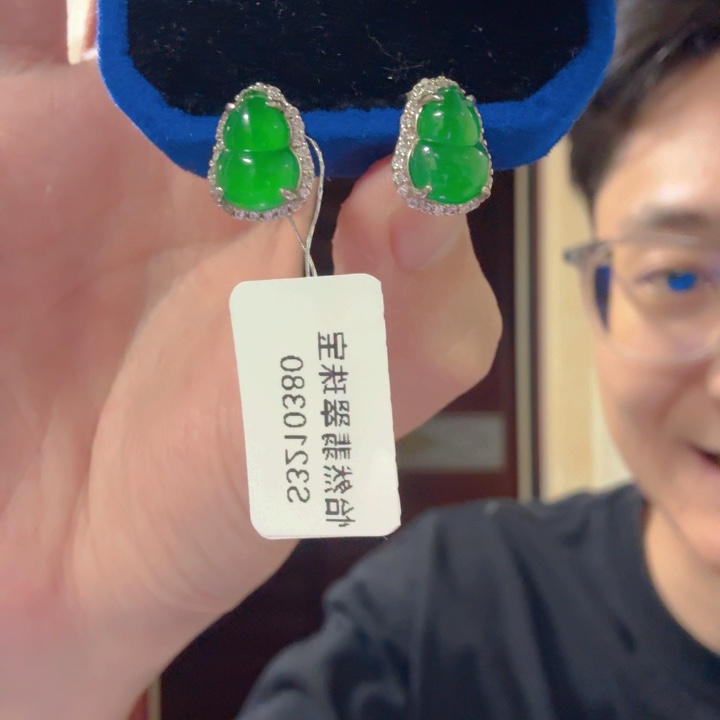 翡翠银S925镶嵌颈饰耳饰