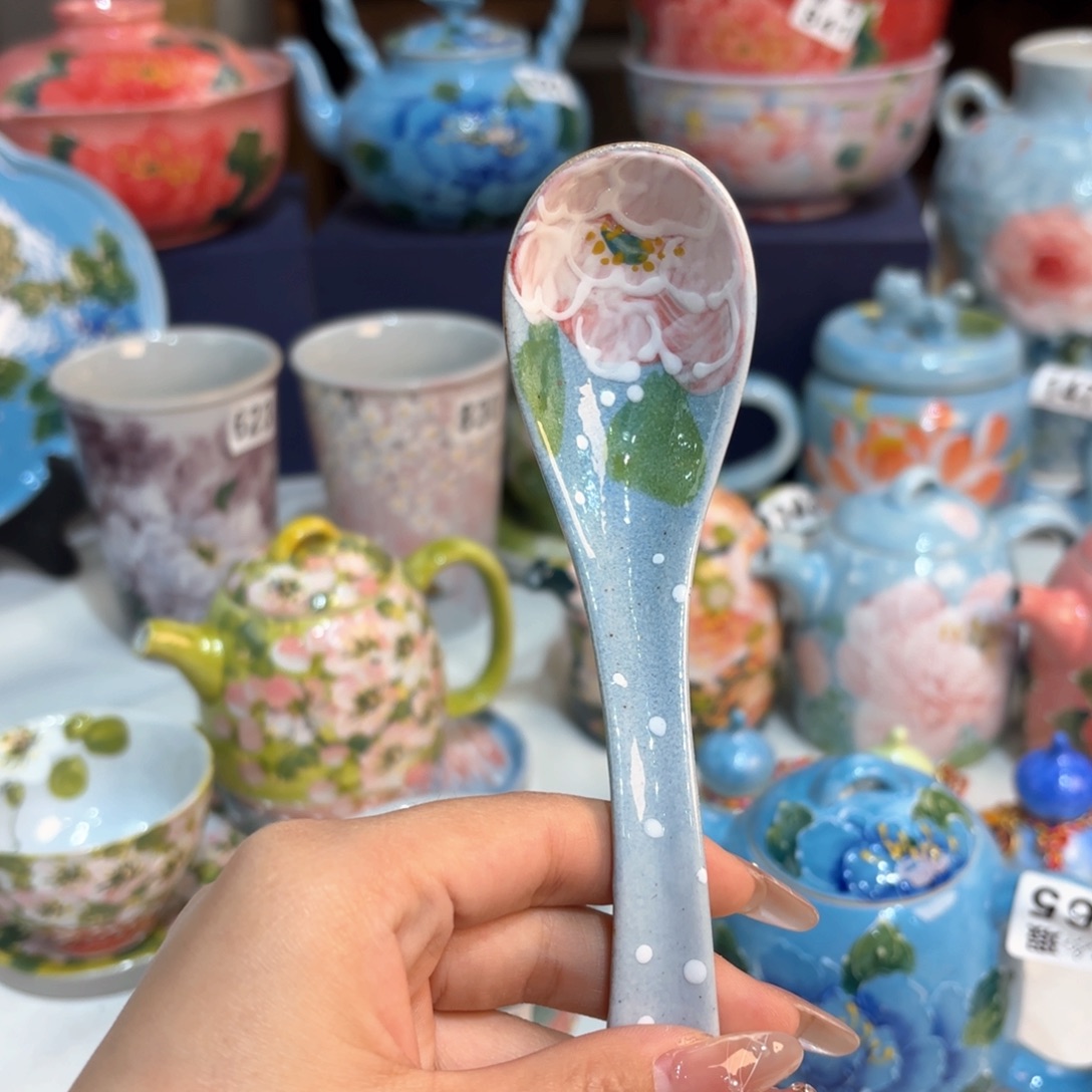 景德镇手绘高温釉下彩陶瓷茶具