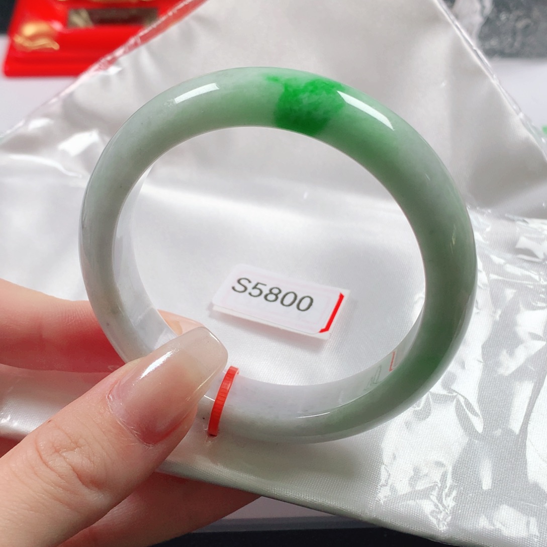 未镶嵌手镯翡翠天然翡翠手镯s5800