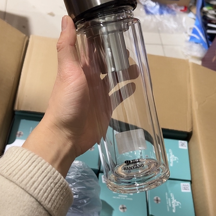 万象双层玻璃杯v303玻璃杯加杯套