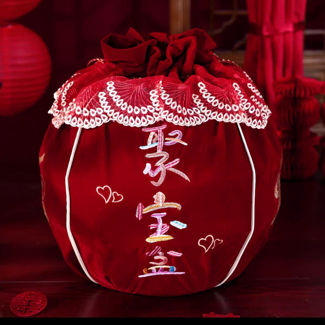 娘家陪嫁喜盆包福袋【包袱袋子】