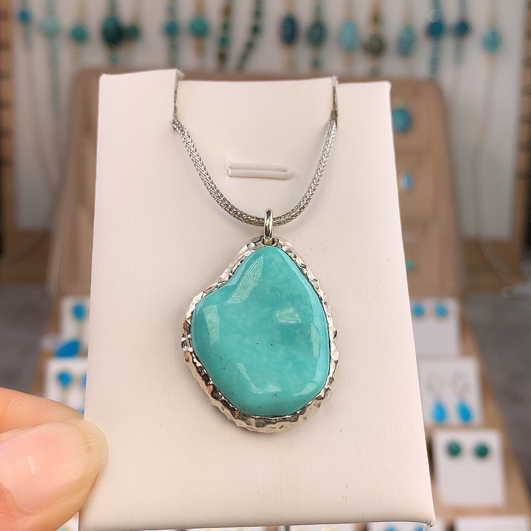 绿松石未镶嵌吊坠(不含链)