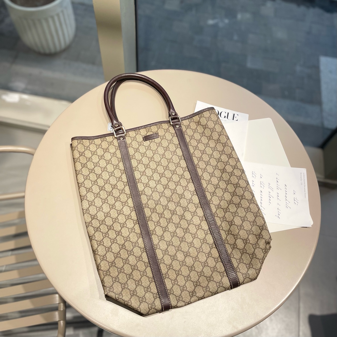 90新 GUCCI/古驰 9新 古驰Gucci 老花托特