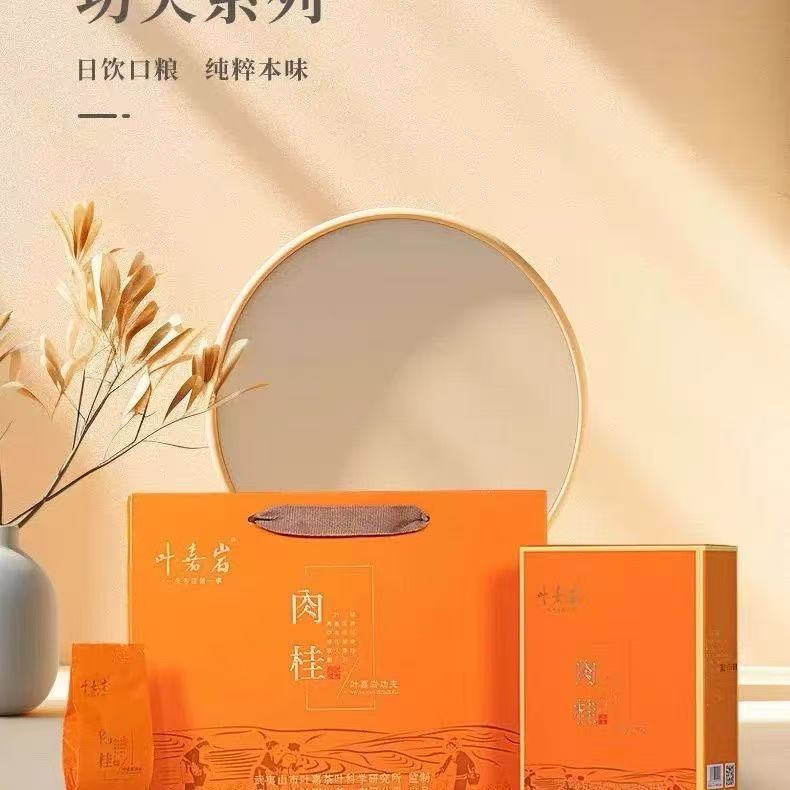 叶嘉岩 溪谷武夷岩茶功夫肉桂大红袍水仙茶叶乌龙茶礼盒装100一盒