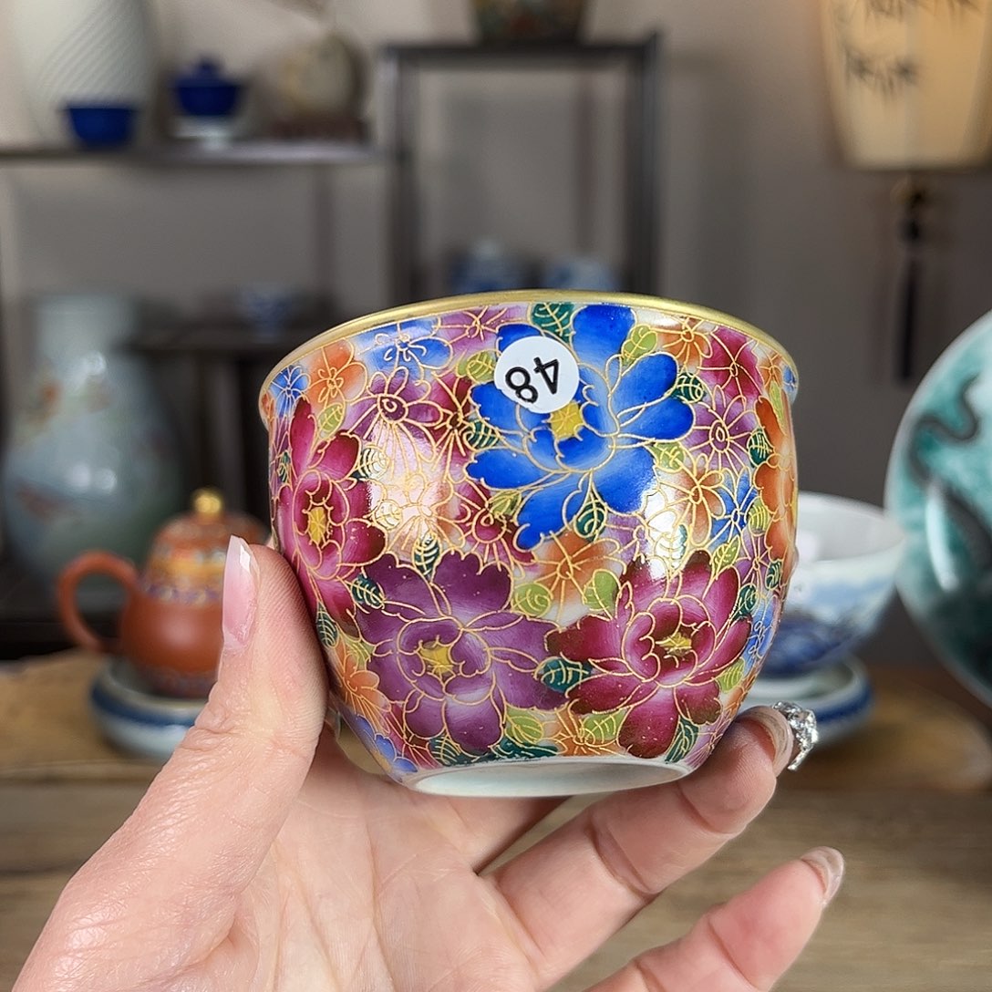 杯景德镇陶瓷柴烧多人