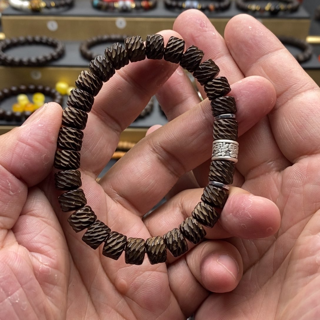 椰蒂手串原生态龙鳞9❌7搭配款