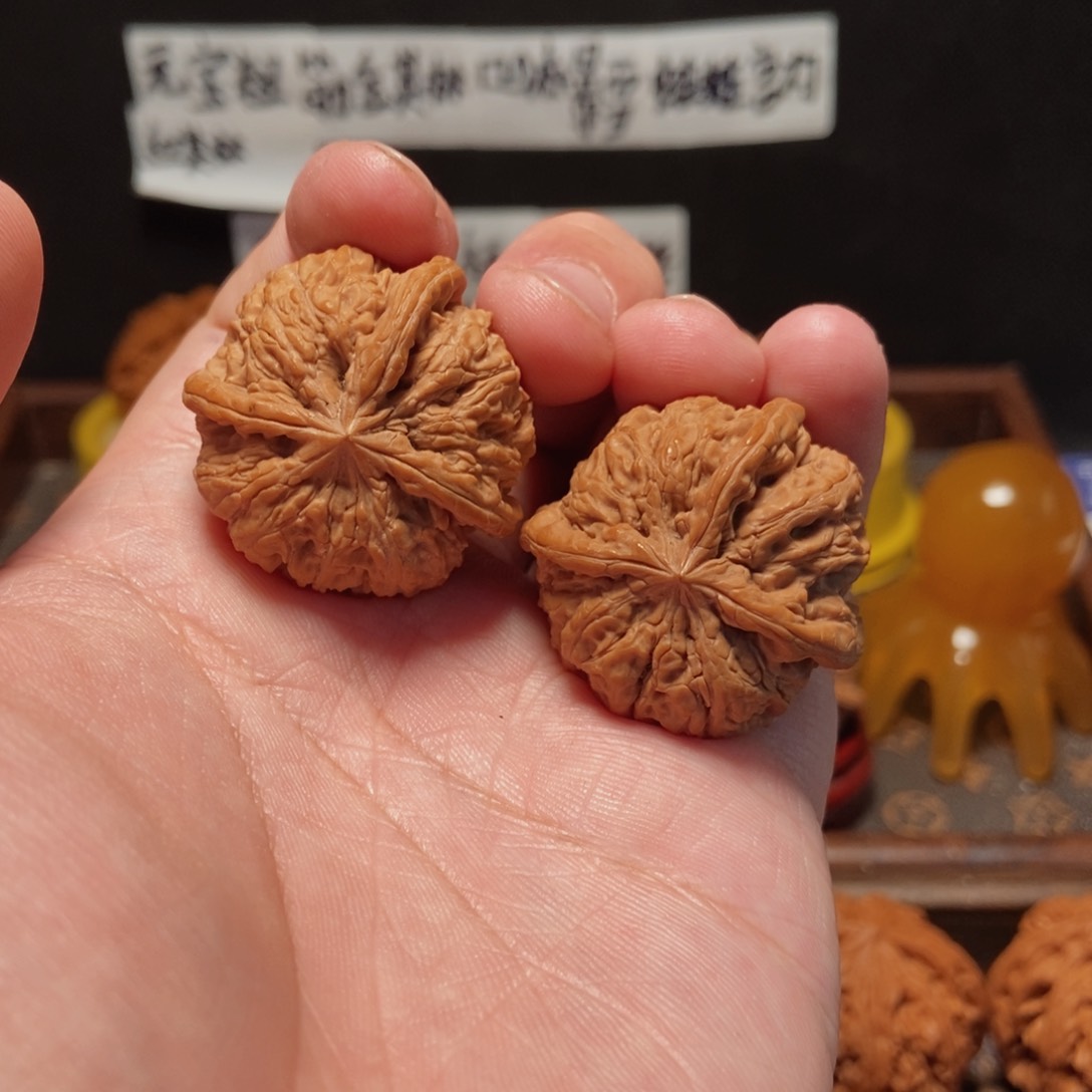 吊坠文玩核桃雨花石3麟35尺3