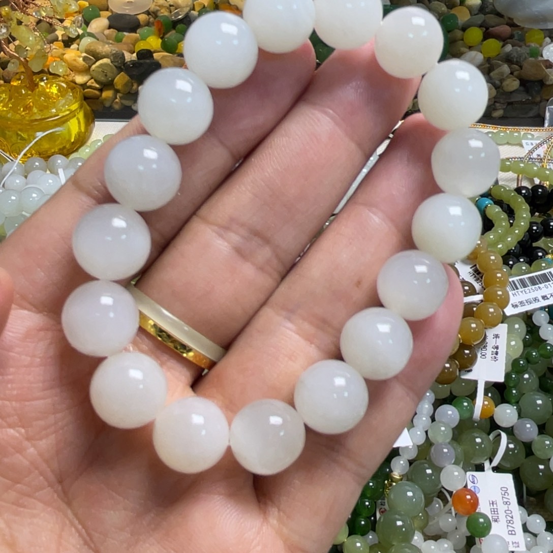 和田玉未镶嵌手链048