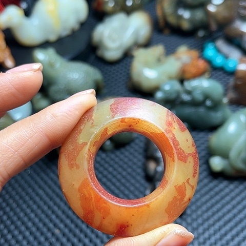 白玉菩提吊坠摆件