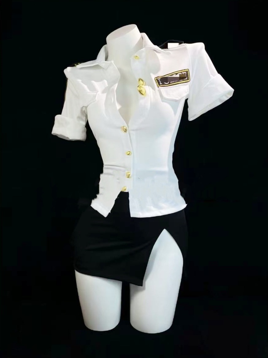 性感火辣网红主播紧身收腰包臀cos角色扮演制服