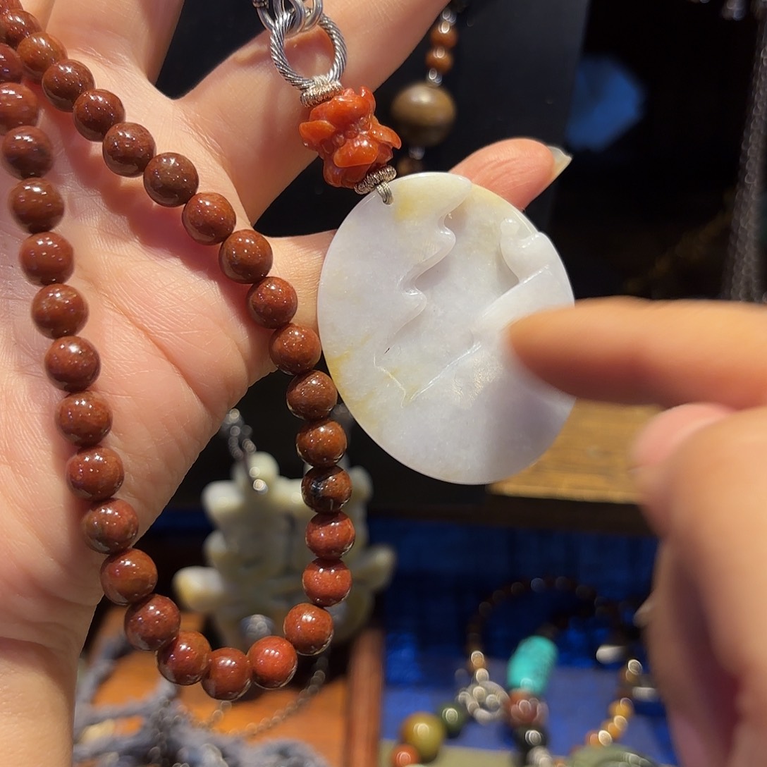 翡翠颈饰未镶嵌原创