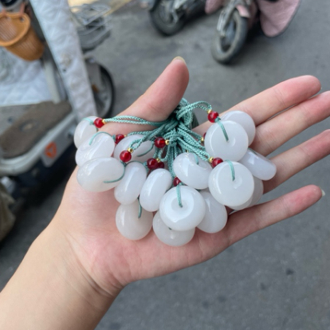 【金丝玉平安扣】天然玉石时尚百搭吊坠（多样性发一）