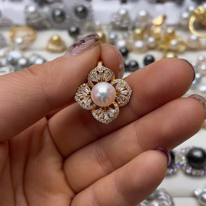 海水珍珠吊坠(不含链)银S925镶嵌