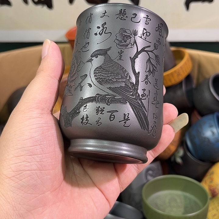 茶杯紫砂全手工紫砂主人杯