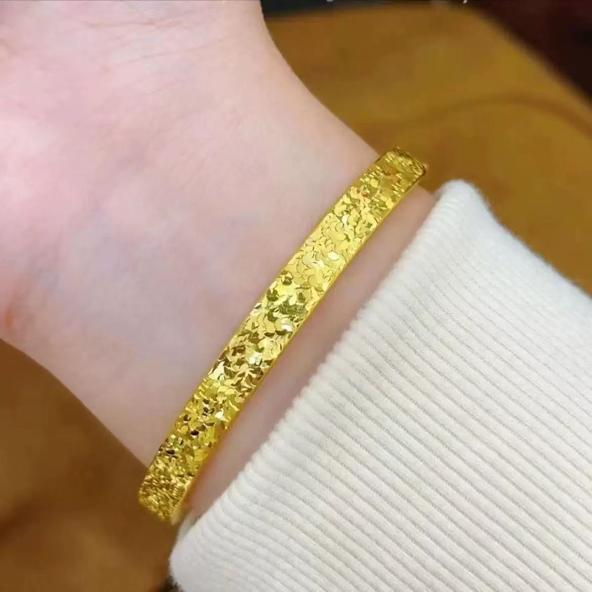 铜合金手镯 合金碎冰冰手镯时尚精美气质