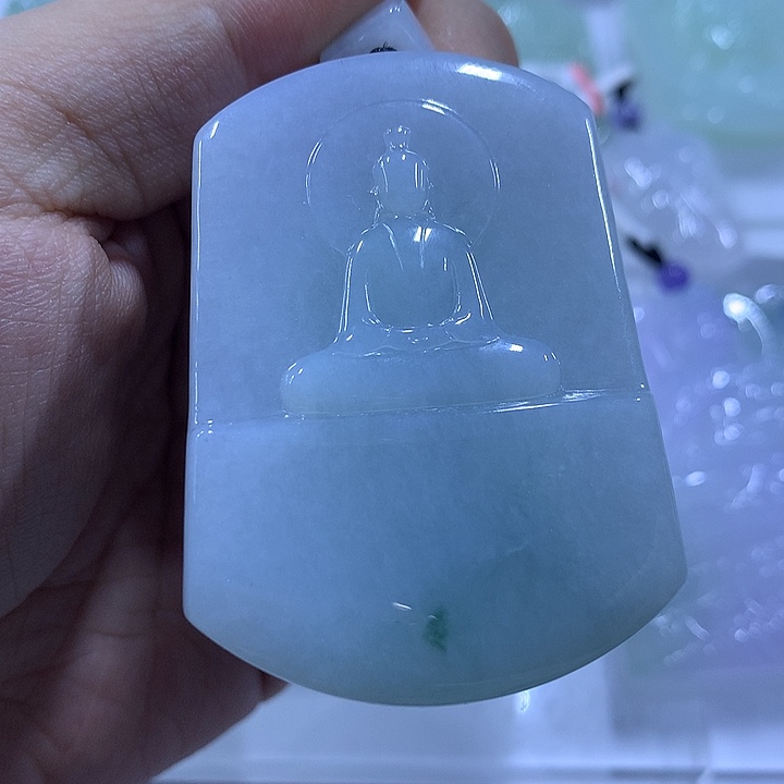 翡翠未镶嵌颈饰天然翡翠A货吊坠