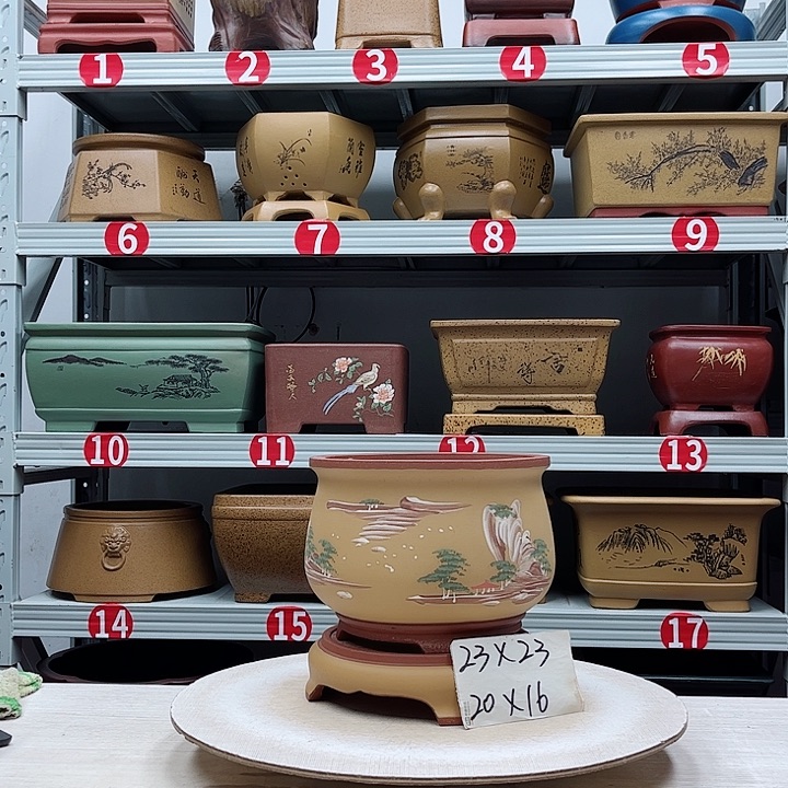 紫砂花盆紫砂花盆