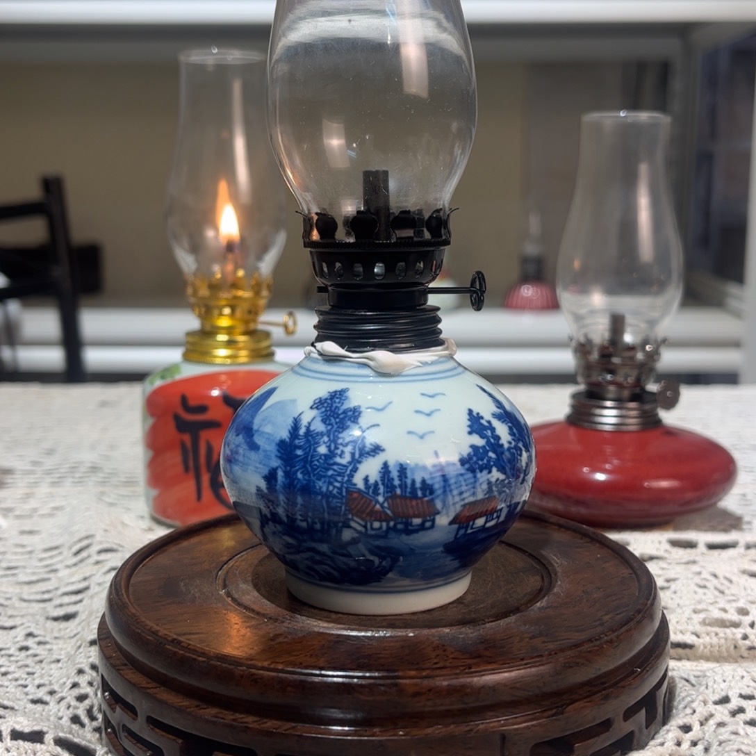 摆件景德镇陶瓷香薰灯