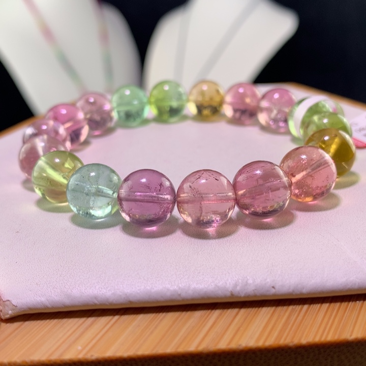 双色碧玺手链未镶嵌