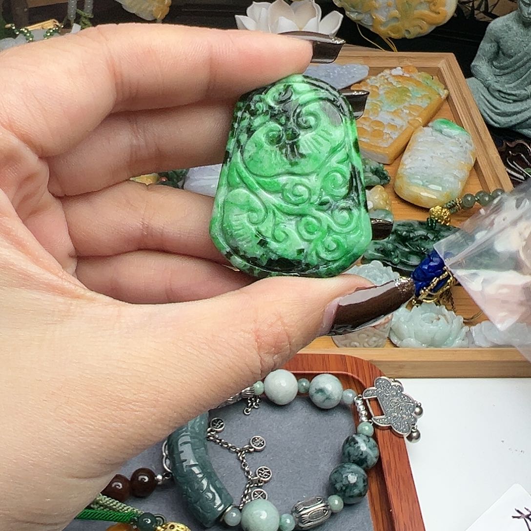 翡翠吊坠(赠链)未镶嵌用****6吊坠