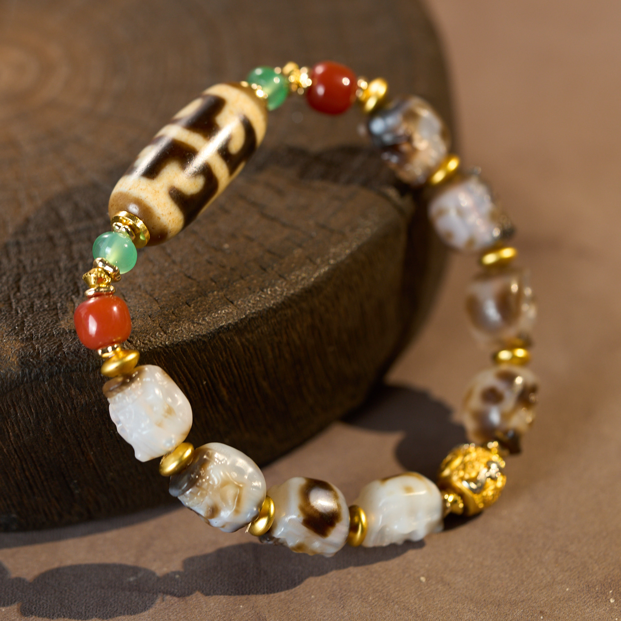 牙黄无界尸尸手串D7SAA 多样性发一