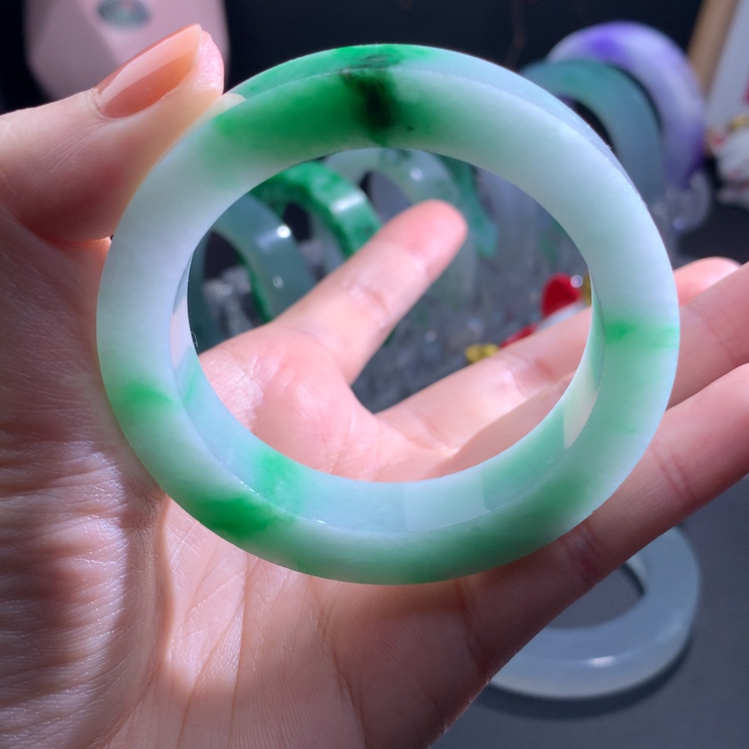 定制翡翠手镯未镶嵌纯****鬣