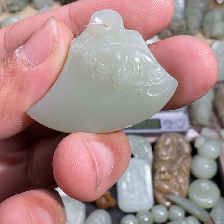 和田玉吊坠(不含链)未镶嵌