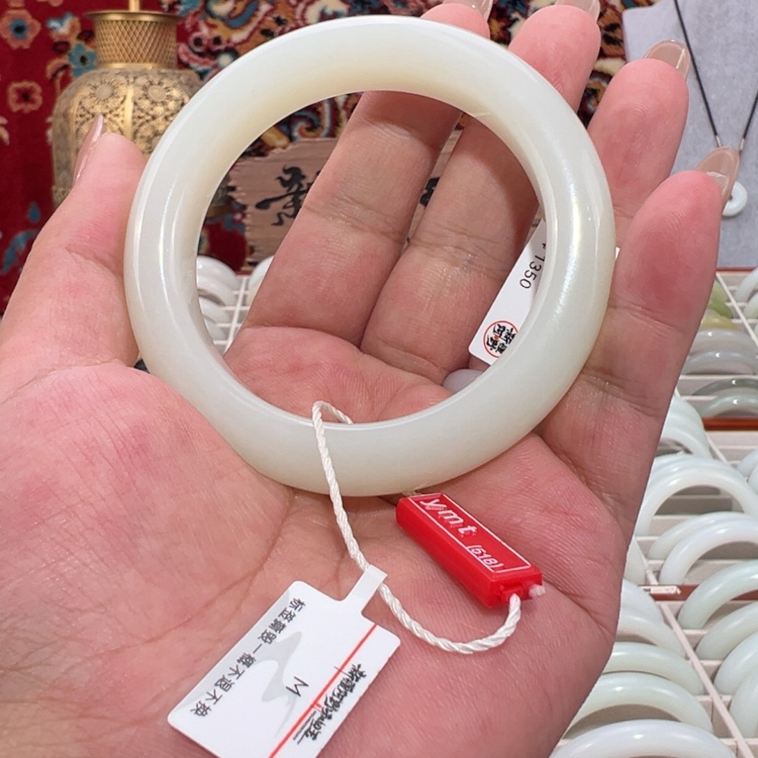 和田玉未镶嵌手镯天然新疆和田玉羊脂玉