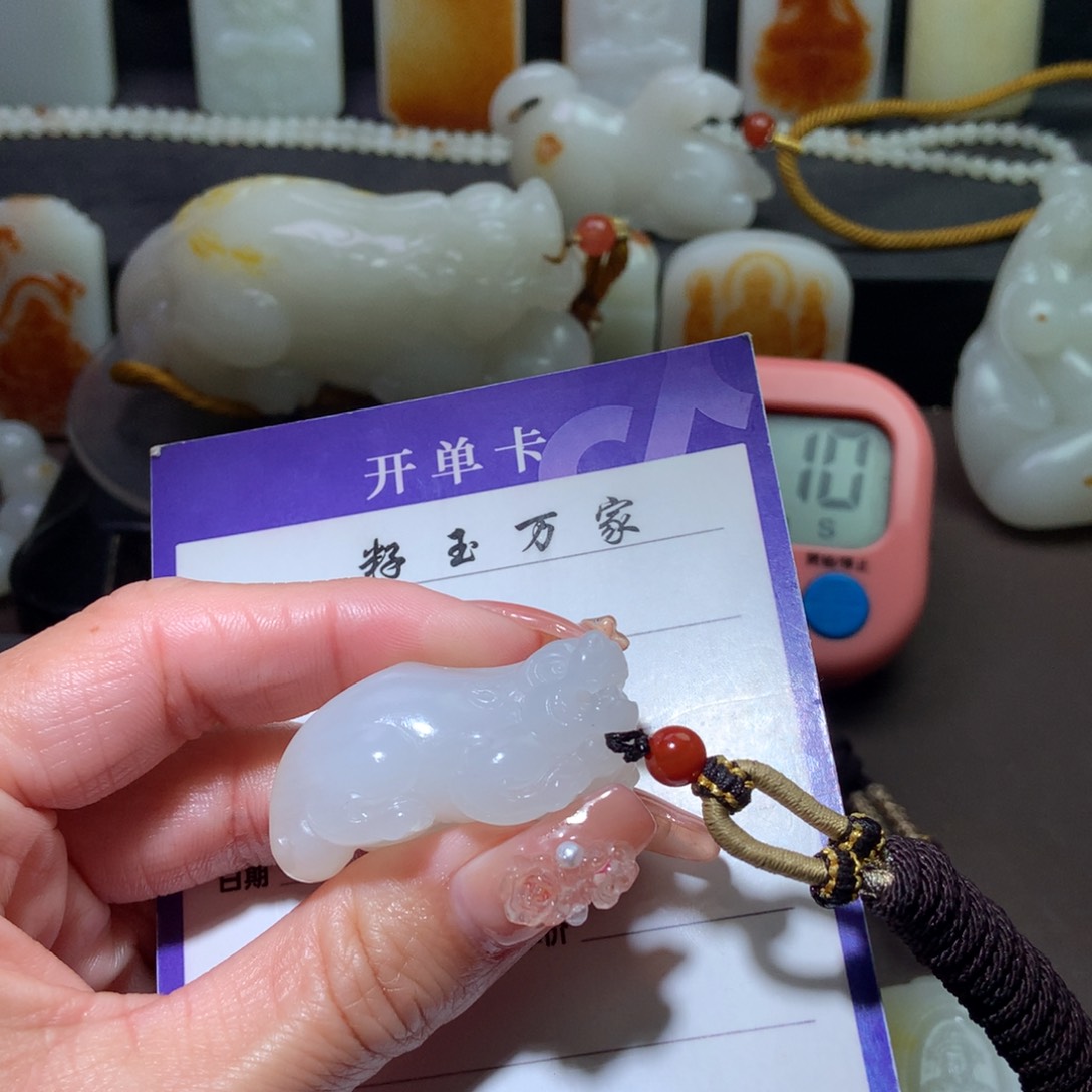 和田玉挂件未镶嵌刘*柳