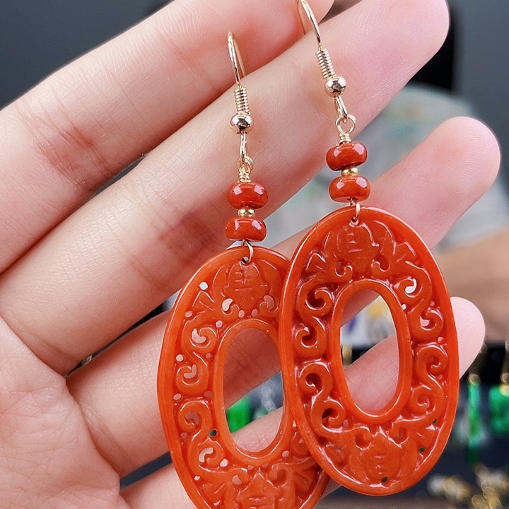 翡翠耳饰未镶嵌饰品