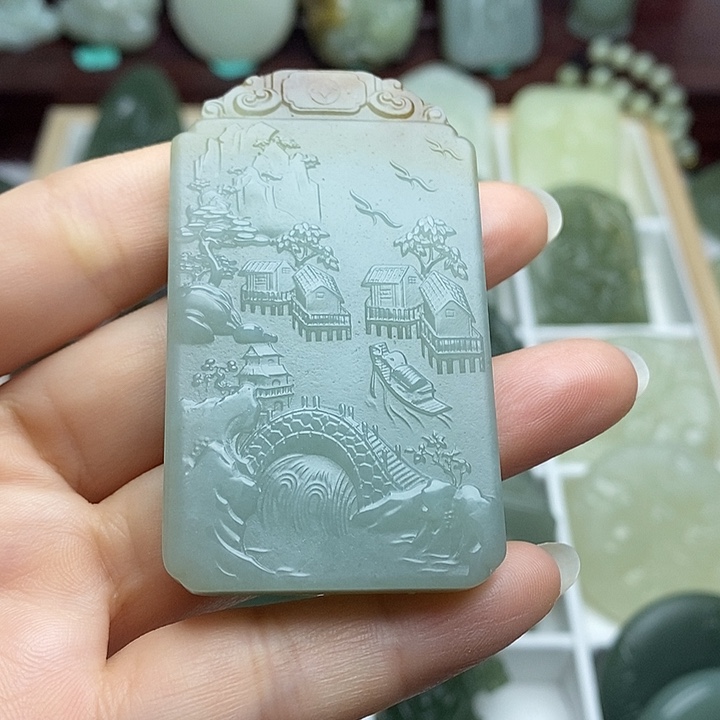 和田玉未镶嵌颈饰